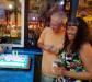 Happy birthday to Babbi w/ partner Dean & her cake at Fager’s Island.